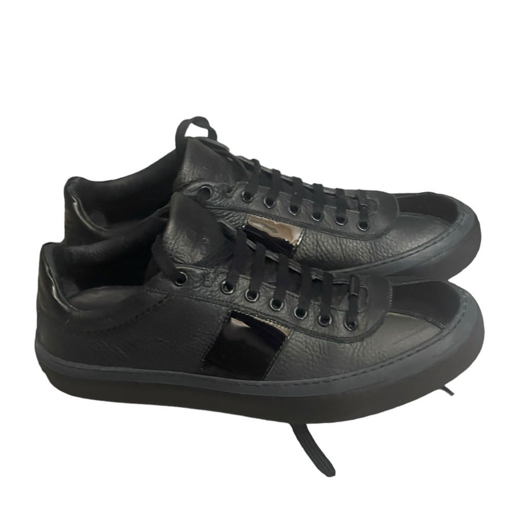 Jimmyโ Choo Black Patent And Leather Low
Top Sneakers Size 42(12) USA